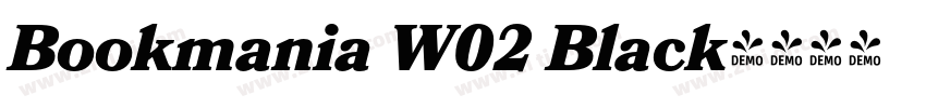 Bookmania W02 Black字体转换